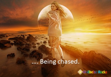 Woman being chased